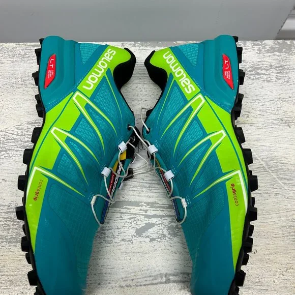 Salomon Speedcross Pro Women: Conquer Trails in Teal Blue F/Reaning Green Style - Picture 6 of 8